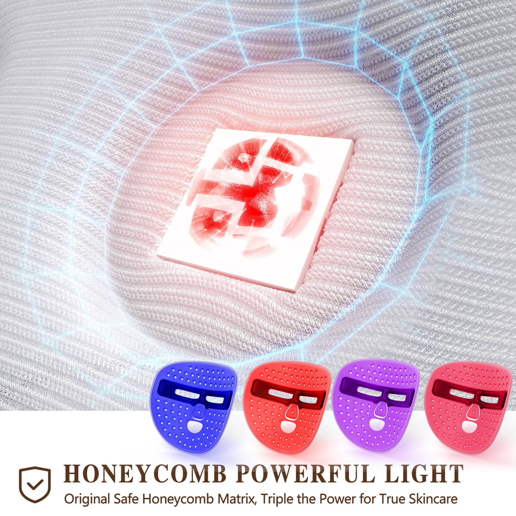 Nurva Red Light Therapy Mask in use