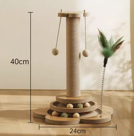 Nurva Cat Scratching Post in use