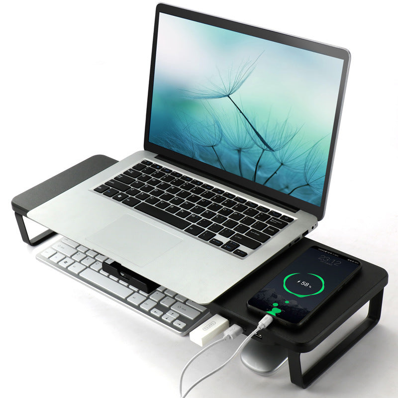 Nurva Ergonomic Laptop Stand in use